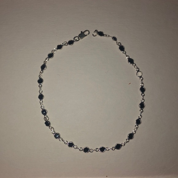 Bracelet with navy gemstones - Picture 1 of 1